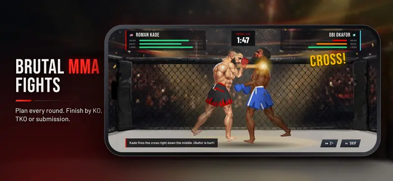 Cage Dynasty ekran görüntüsü: Acımasız MMA dövüşleri