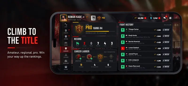 Cage Dynasty ekran görüntüsü: Kemere tırman