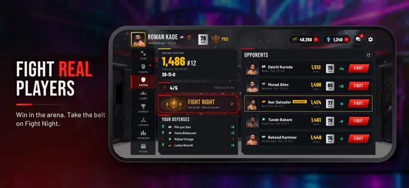 Cage Dynasty ekran görüntüsü: Gerçek oyuncularla dövüş