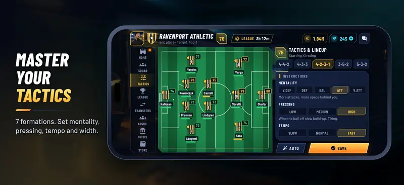 Club Dynasty ekran görüntüsü: Taktiğine hâkim ol